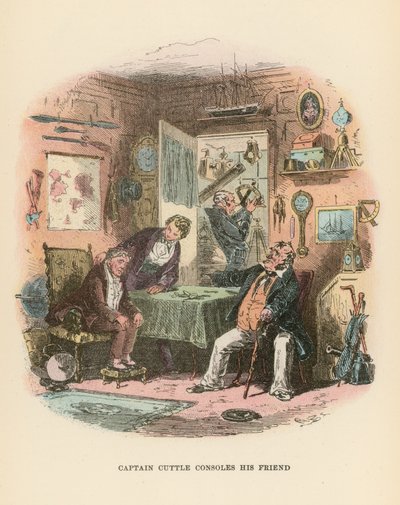 Dombey ve Oğul için İllüstrasyon by Hablot Knight Browne