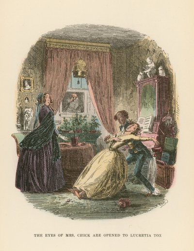 Dombey ve Oğul için İllüstrasyon by Hablot Knight Browne