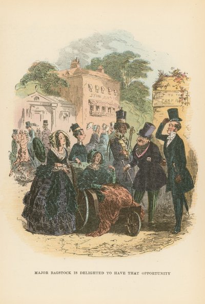 Dombey ve Oğul için İllüstrasyon by Hablot Knight Browne