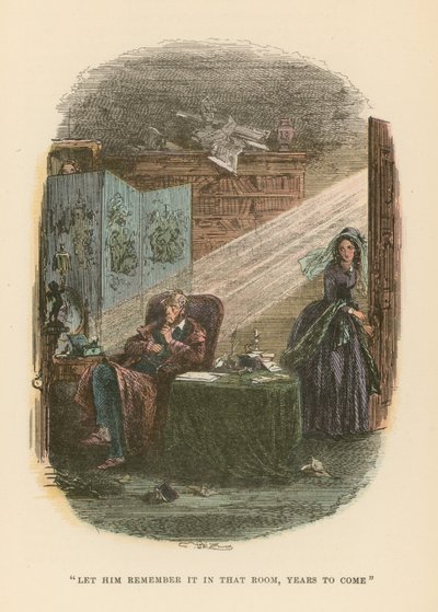 Dombey ve Oğul için İllüstrasyon by Hablot Knight Browne