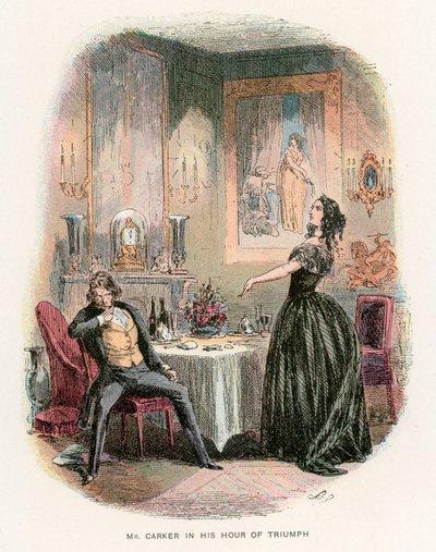 Dombey ve Oğul için İllüstrasyon by Hablot Knight Browne