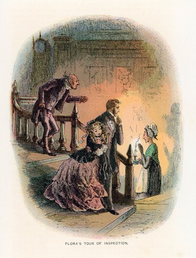 Küçük Dorrit için İllüstrasyon by Hablot Knight Browne