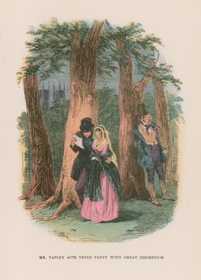 Martin Chuzzlewit için çizim by Hablot Knight Browne
