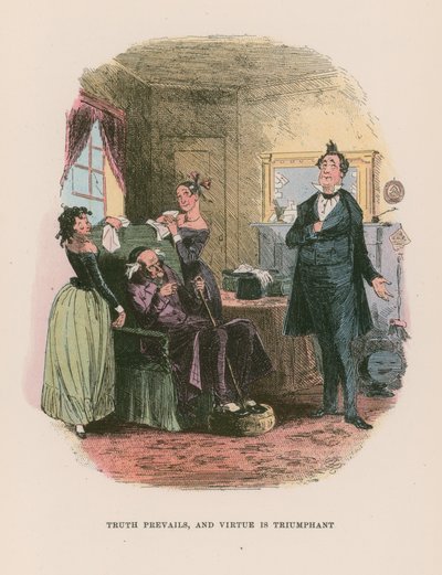 Martin Chuzzlewit için çizim by Hablot Knight Browne