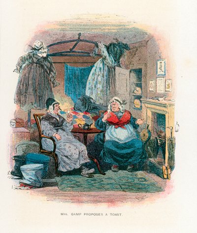 Martin Chuzzlewit için çizim by Hablot Knight Browne