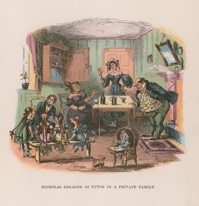 Illustration for Nicholas Nickleby  by Hablot Knight Browne