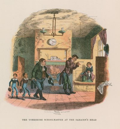 Nicholas Nickleby için İllüstrasyon by Hablot Knight Browne