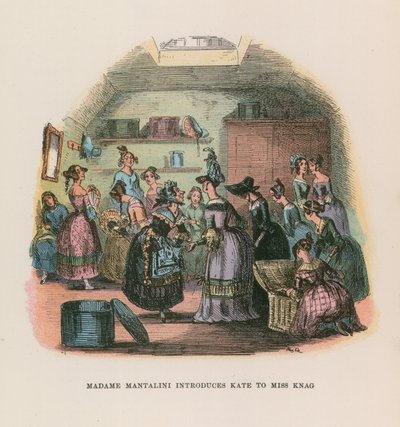 Nicholas Nickleby için İllüstrasyon by Hablot Knight Browne
