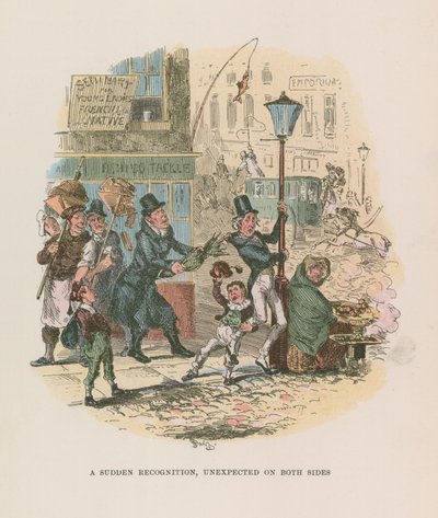 Nicholas Nickleby için İllüstrasyon by Hablot Knight Browne