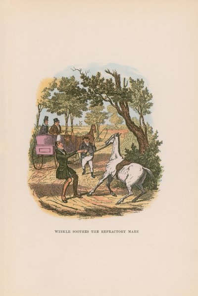 Pickwick Kağıtları için İllüstrasyon by Hablot Knight Browne