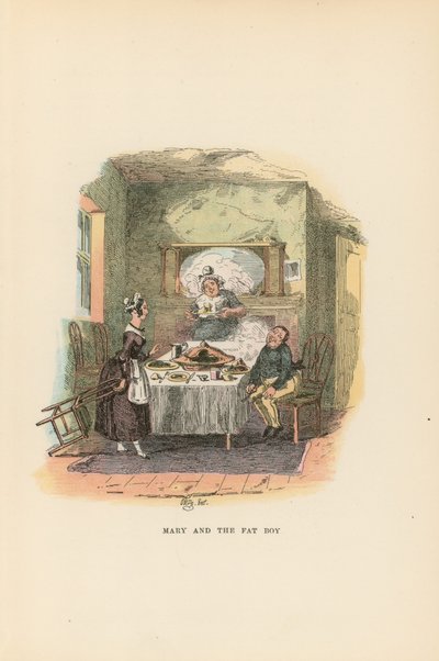 Pickwick Kağıtları için İllüstrasyon by Hablot Knight Browne