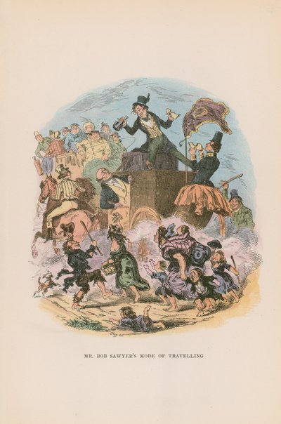 Gamla konan með bók, 1647 by Hablot Knight Browne