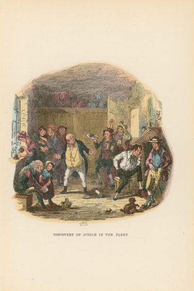 Pickwick Kağıtları için İllüstrasyon by Hablot Knight Browne