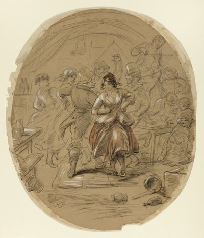 İrlanda dansı by Hablot Knight Browne