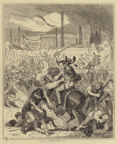 manchester katliamı by Hablot Knight Browne