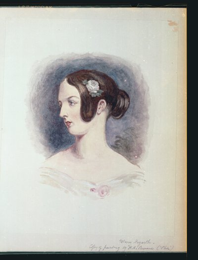 Portrett af tónskáldinu Giuseppe Verdi, c.1870 (gelatín silfurprentun) by Hablot Knight Browne