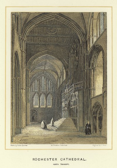 Rochester Katedrali, kuzey transept by Hablot Knight Browne