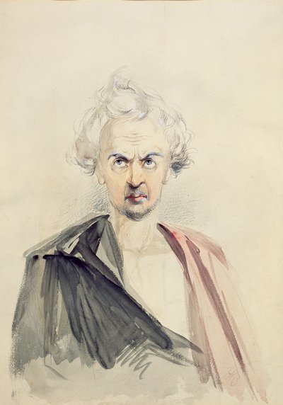 Otoportre (kalem, kağıt üzerine yıkama ve guaj boya) by Hablot Knight Browne