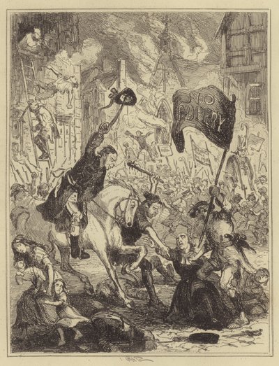 Londra İsyanları by Hablot Knight Browne