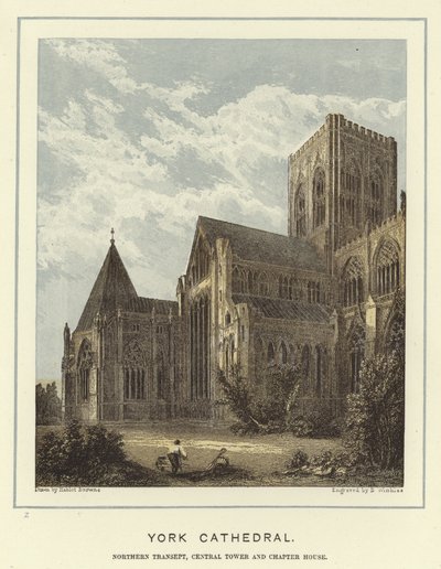 York Katedrali, kuzey transept, merkez kule ve bölüm evi by Hablot Knight Browne
