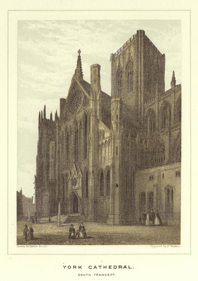 York Katedrali, güney transept by Hablot Knight Browne