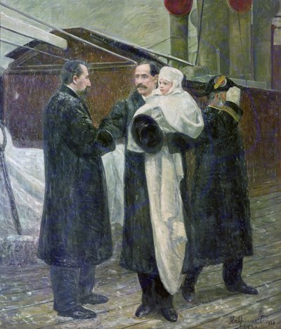 1905 yılında Norveç topraklarında Kral Haakon by Halfdan Frithjof Strom