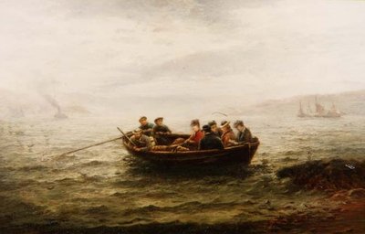 Kilit Yoluyla Kiliseye Gitmek (tuval üzerine yağlı boya) by Hamilton Macallum