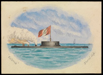 Victoria Taret gemisi, 1865 civarı (suluboya) by Hamilton Williams