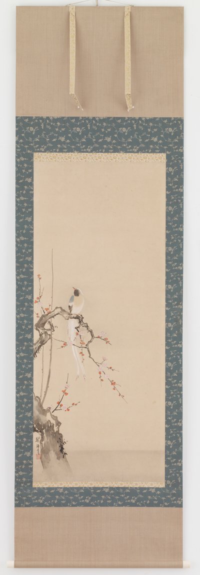 Kuş ve erik çiçekleri, Edo dönemi, 17. yüzyıl sonu. by Hanabusa Itcho