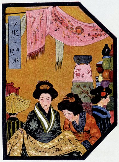 İpek dükkanlarında genç Japonlar - Félicien Champsaur