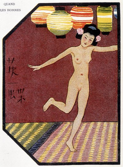 Genç Japon çıplak dansı - Félicien Champsaur