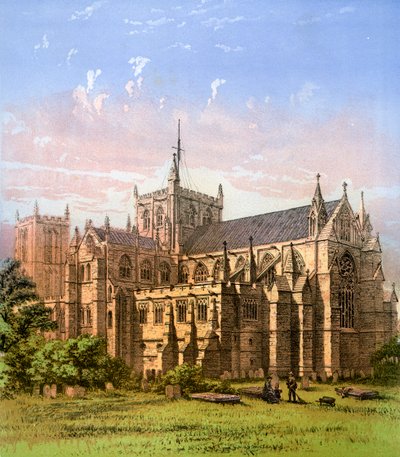 Ripon Katedrali, Yorkshire, c1870 by Hanhart