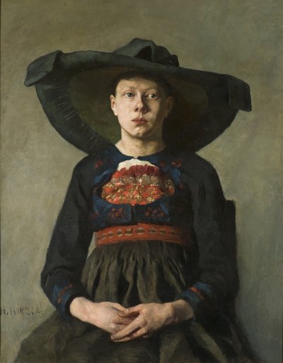 Bavyeralı Bir Köylü Kızı, 1885-87 by Hanna Pauli