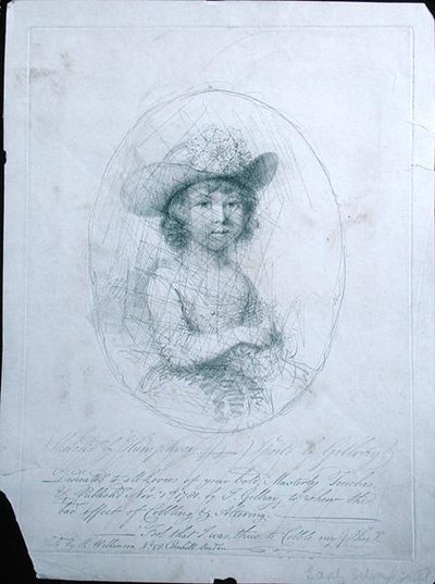 A Sketch, James Gillray (1757-1815) 1781 (kağıt üzerinde gümüş nokta) tarafından bozuldu by Hannah Humphrey