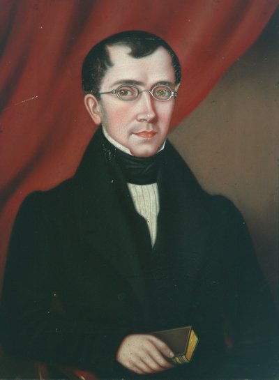 Cliffe Salonu'ndan John Butterfield, 1835 by Hannah Maria Hudson