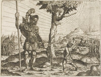 David ve Goliath by Hanns Lautensack