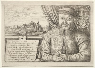 Hieronymus Schurstab, Nürnberg Belediye Başkanı, 1554. by Hanns Sebald Lautensack