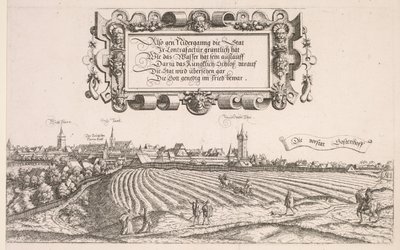 Nürnberg Panoramik Görünümü: Sağ Kısım, 1552. by Hanns Sebald Lautensack