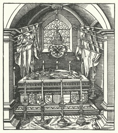 Bir Habsburg lahiti (gravür) by Hans (after) Burgkmair