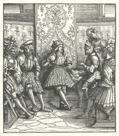 Fransız savaş konseyi by Hans (after) Burgkmair