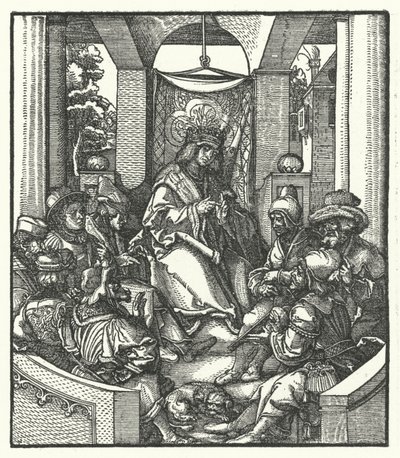 Fransa Kralı XI. Louis Flaman isyancılarla pazarlık yapıyor by Hans (after) Burgkmair