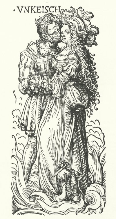 Şehvet: yedi ölümcül günahtan biri (gravür) by Hans (after) Burgkmair