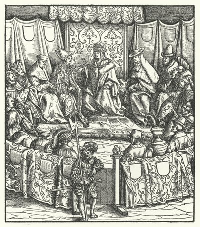 Kutsal Roma İmparatoru Maximilian Macarlarla müzakere by Hans (after) Burgkmair