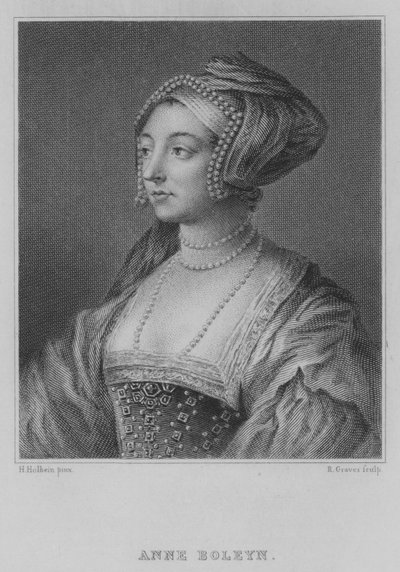 Anne Boleyn (gravür) by Hans (after) Holbein the Younger