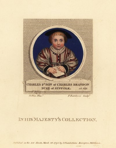 Charles Brandon, 3. Suffolk Dükü by Hans (after) Holbein the Younger