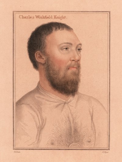 Kimbolton Kalesi'nden Charles Wingfield, 1812 (gravür) by Hans (after) Holbein the Younger