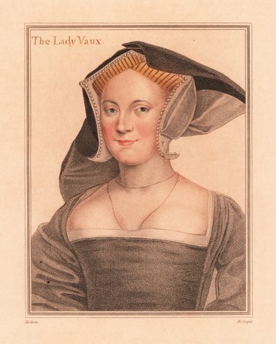 Elizabeth Cheney, Lady Vaux., 1812 (gravür) by Hans (after) Holbein the Younger
