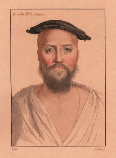 George Brooke, 9. Lord Cobham., 1812 (gravür) by Hans (after) Holbein the Younger