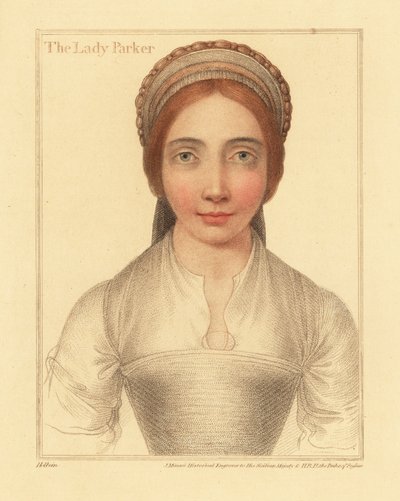Leydi Parker, Sir Henry Parker'ın karısı., 1812 (gravür) by Hans (after) Holbein the Younger