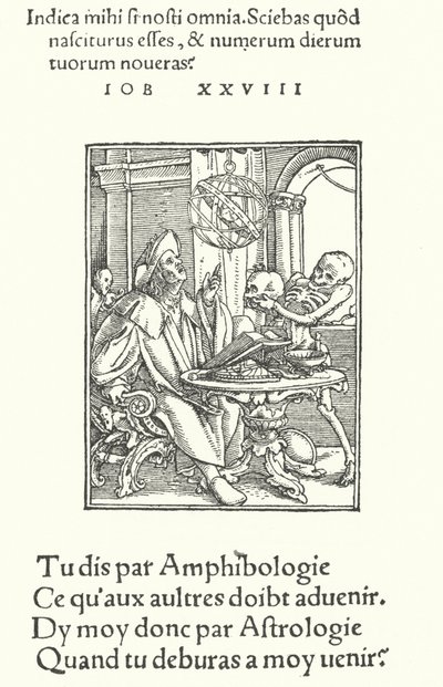 Astrolog (gravür) by Hans (after) Holbein the Younger